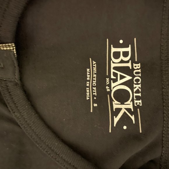 Buckle Black | Men's Athletic Fit Double Front Pockets Long Sleeve Shirt Small - Picture 6 of 6